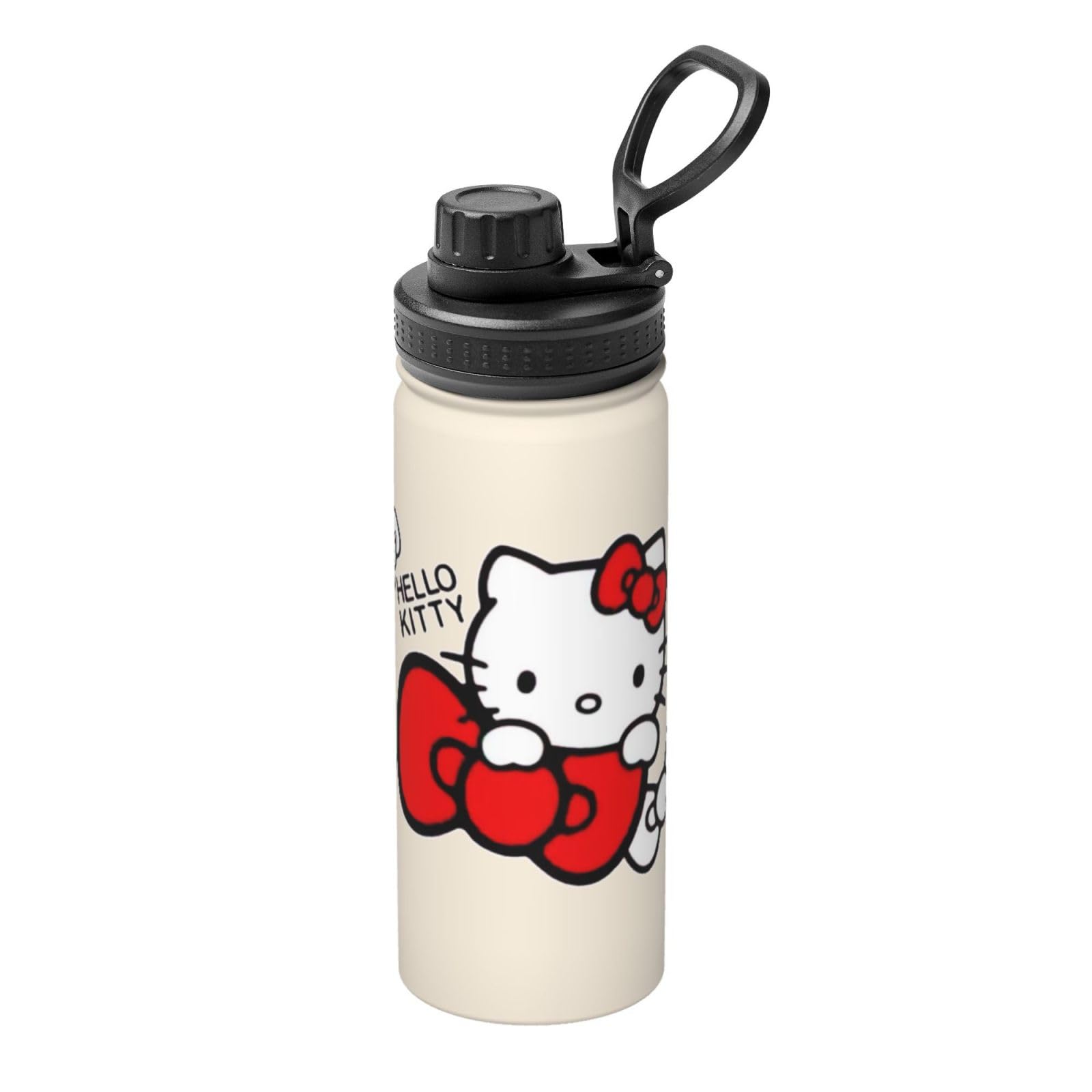 Hello Kitty ハローキティー ステンレスボトル ハンドル付き Amazon | 水筒 ハローキティ 500ml ステンレスボトル マグボトル